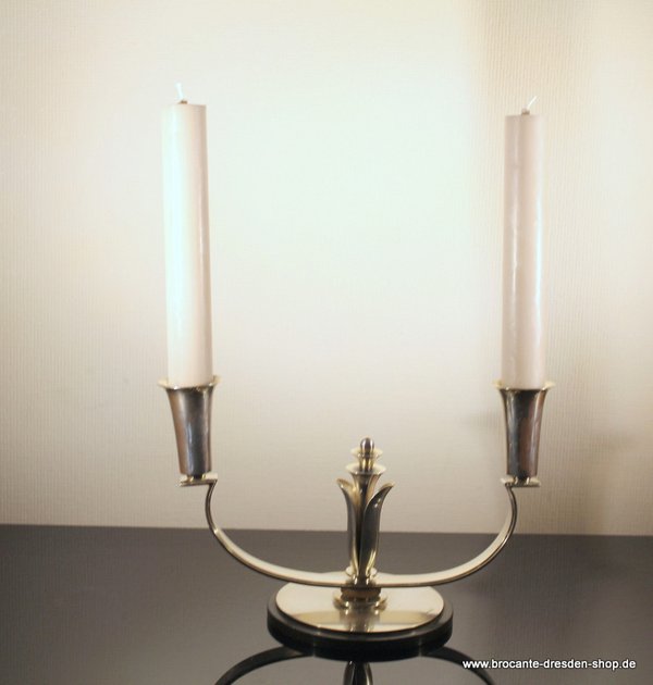 VERKAUFT Kerzenleuchter - Art Deco - 2 Flammig - Denemarken Atla