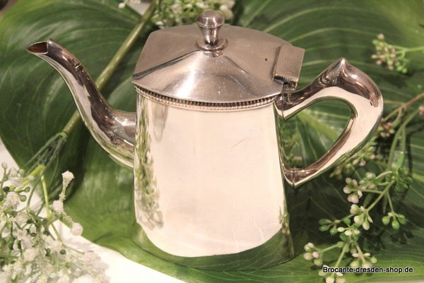 Teekanne Fulcor mit Perlrand - Versilbert