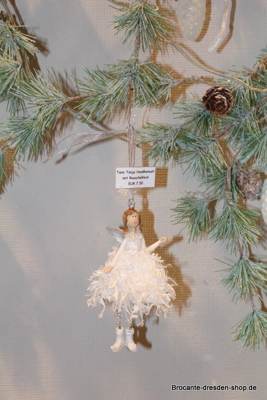 Weihnachtsdekoration Engelchen "Tanja" zum Aufhängen mit Tanzbeinchen