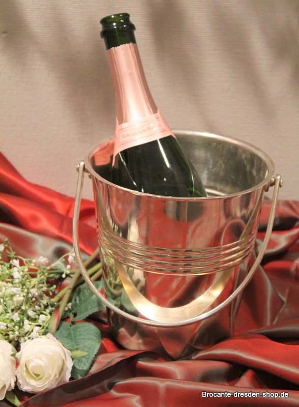 Champagnerkühler - Sektkühler Edelstahl - Vintage - Hepp - LH