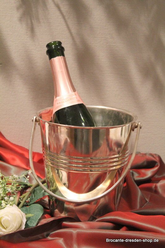 Champagnerkühler - Sektkühler Edelstahl - Vintage - Hepp - LH