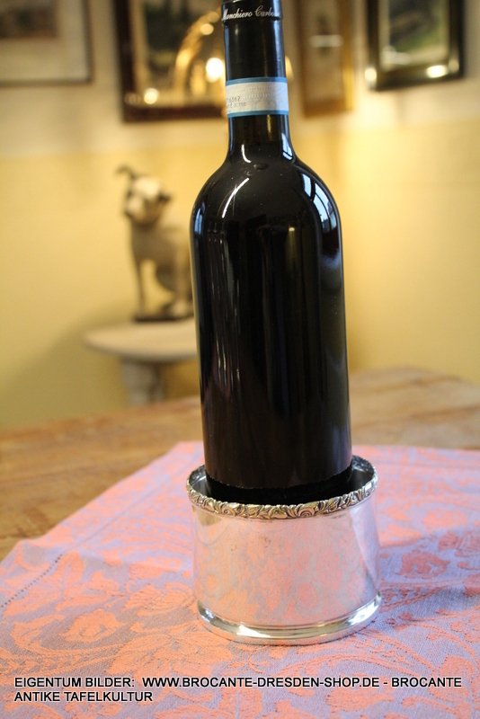 Weinflaschenhalter - Flaschenhalter -  Versilbert - WMF Art Deco