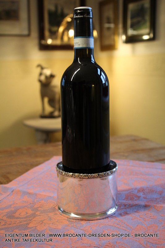 Weinflaschenhalter - Flaschenhalter -  Versilbert - WMF Art Deco