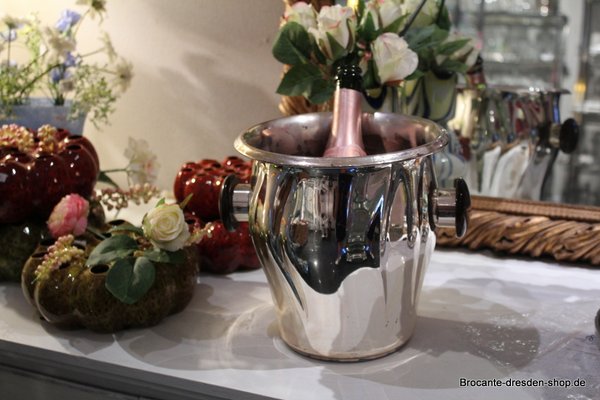 Champagnerkühler -  Sektkühler  -  Versilbert  - WMF Art Deco
